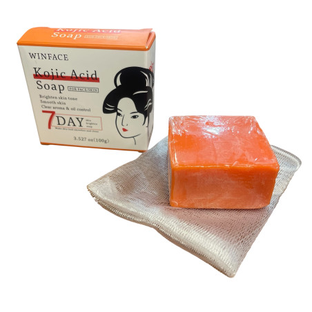 Sapone schiarente all'acido cogico Winface 7 giorni