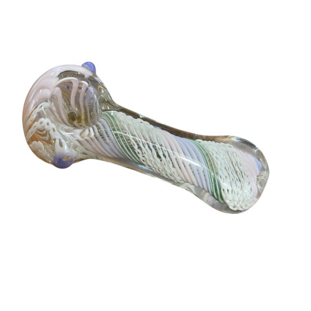 Pipa de vidrio soplado artesanal de 9 cm