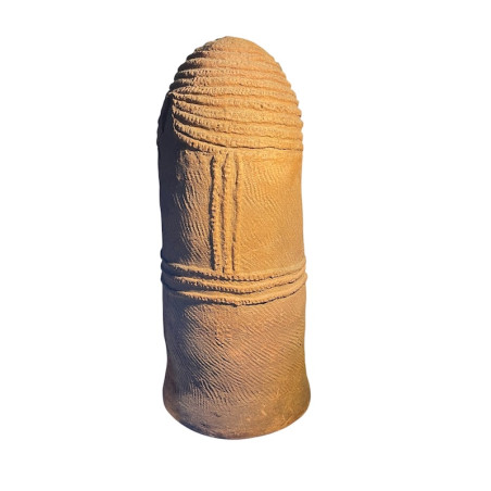 Totemfigur aus ausgegrabener Keramik – Bura Niger, 38 cm