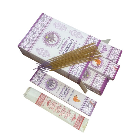 Caja de incienso ayurvédico de lavanda india (masala)