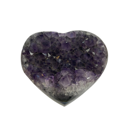 Piedra de amatista con forma de corazón
