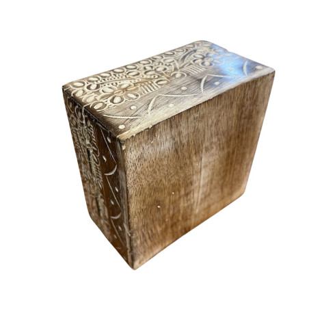 Indische geschnitzte Holzbox