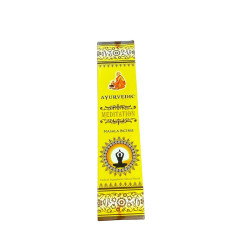 Box of 15g of Ayurvedic masala incense for meditation.