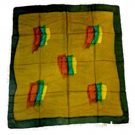 Schals Quadrat Pure Seide Batik Fine Chic Chic Mode