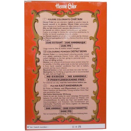 Henné Powder Brown Dye Coloring Natural Hair