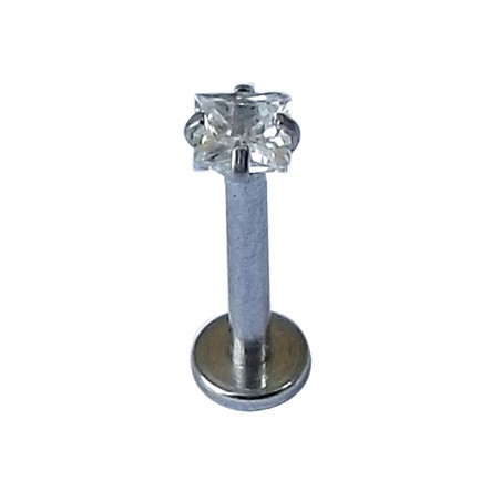 Labrets 1.2 mm Zircon Greifer Stahl Piercing Top Qualität Garantiert