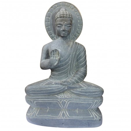 Escultura estatua Buda piedra piedra piedra india meditación budismo único 