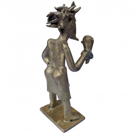 Early Bronze African Cavern Male Figure
