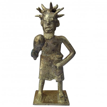 Figura maschile della caverna africana di bronzo