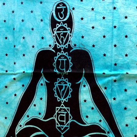 Tenture 7 Chakras Körper Energie Buddhismus Meditation Buddhistische Vertretung