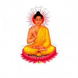 Deity Sticker Buda Dios India Pegatina Meditación Imagen