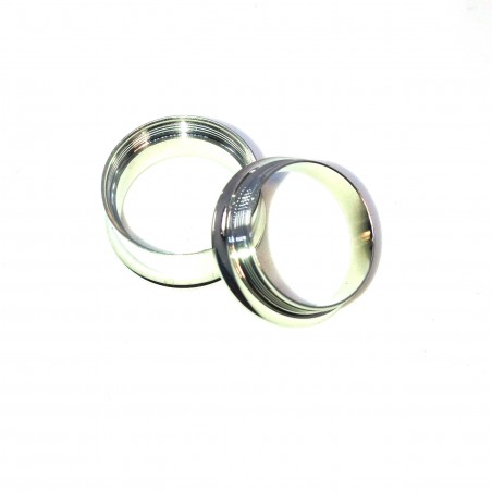 PIercing Plug Stahl Silber Ohr Runde Körper Schmuck