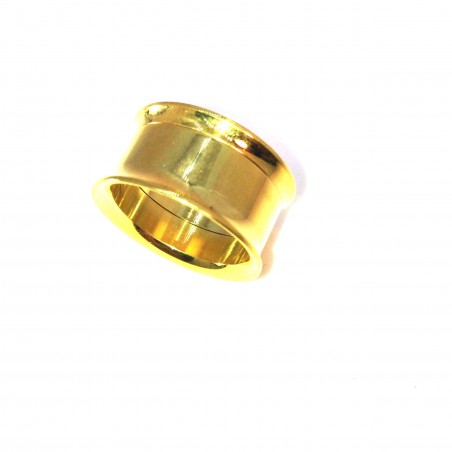 Tapones quirúrgicos de acero dorado de acero de bronce PIercing Plugs