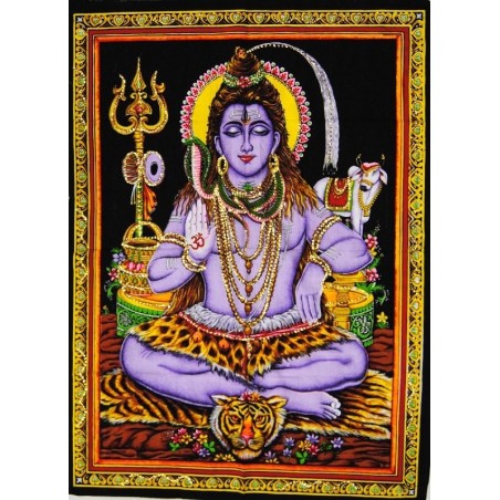 Tenture Divinity Shiva Terza Distruzione oculare Saggezza Induismo