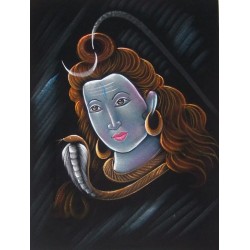 Batik Shiva Tenture Divinité Dieu Inde