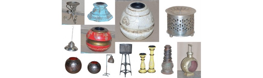 Bougeoirs et lampes